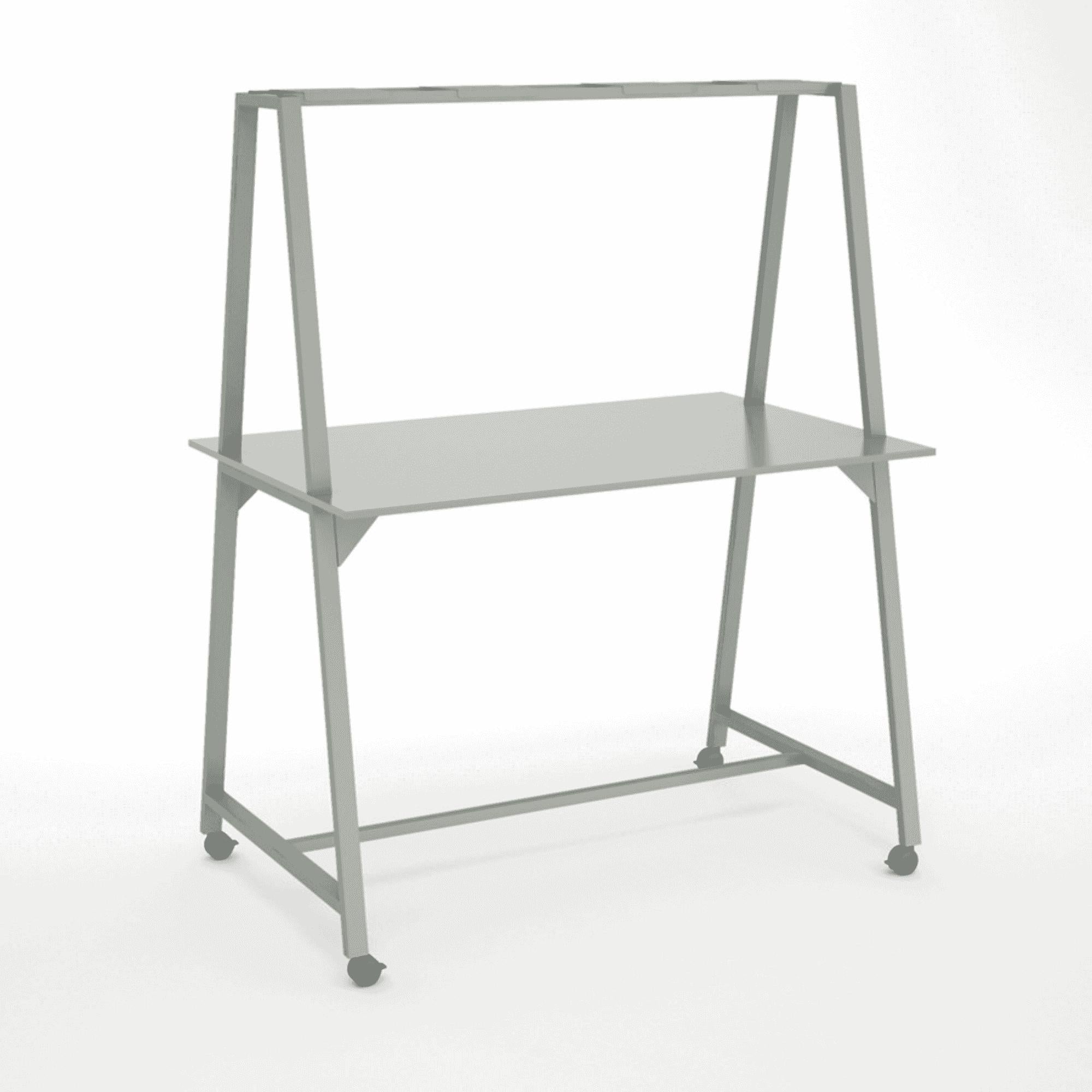 Stovimas stalas AART 2, 200 x 100 x 110H cm, su ratukais