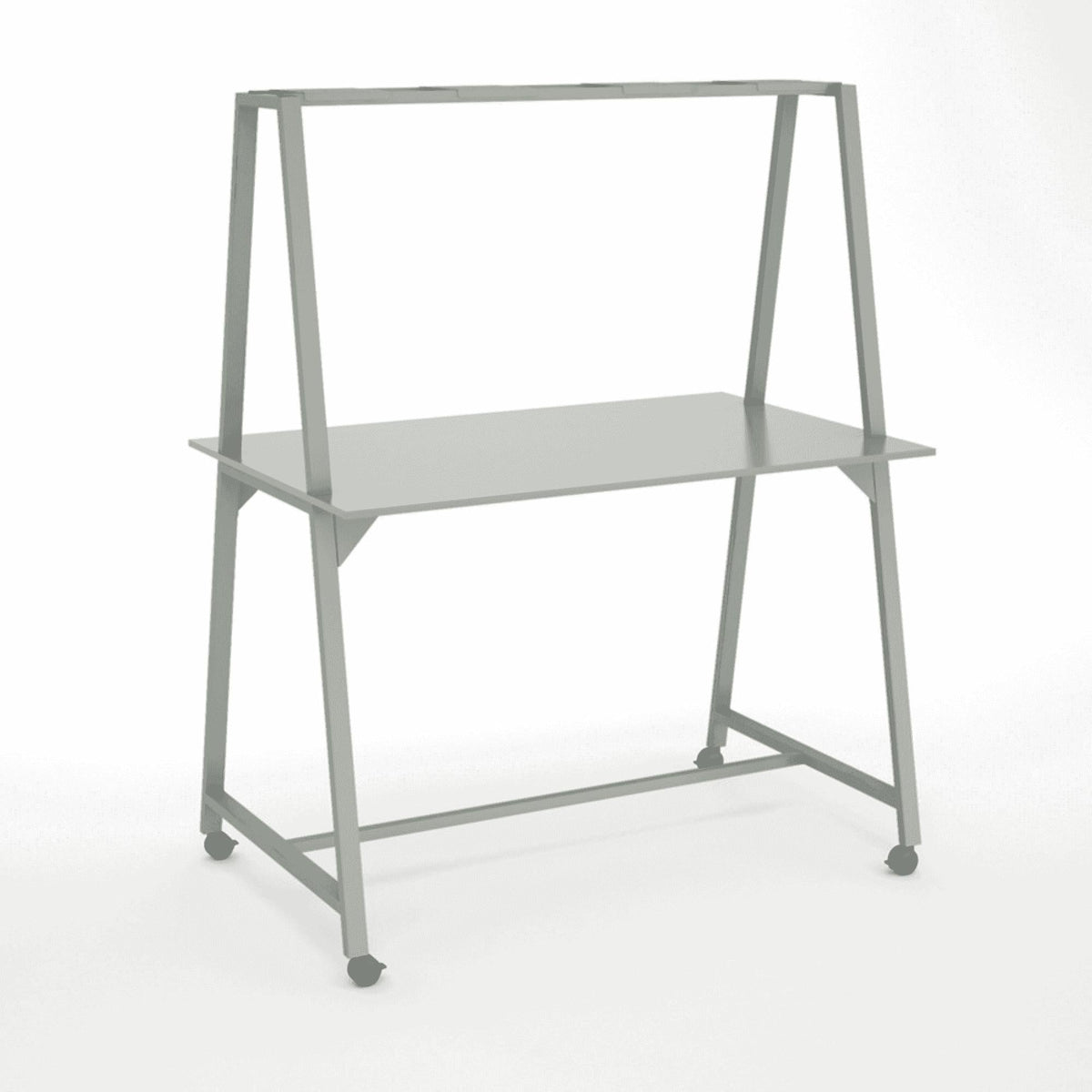 Stovimas stalas AART 2, 200 x 100 x 110H cm, su ratukais