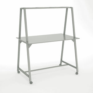 Stovimas stalas AART 2, 200 x 100 x 110H cm, su ratukais
