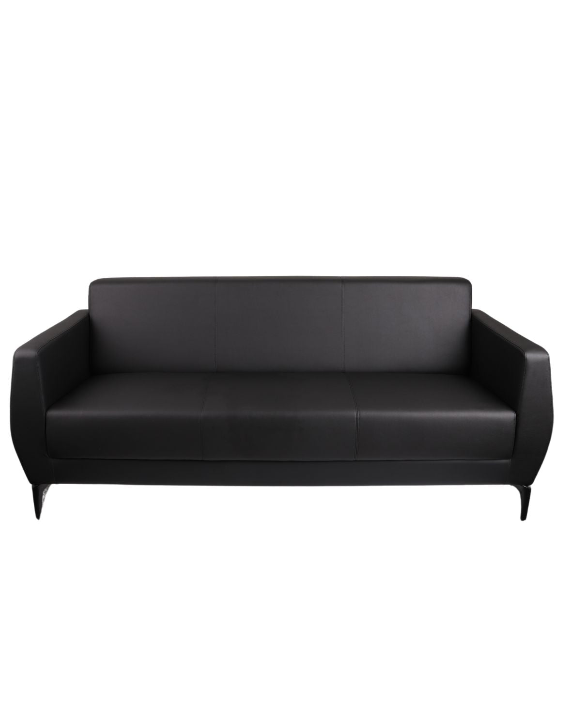 Trivietė sofa Basco – juoda