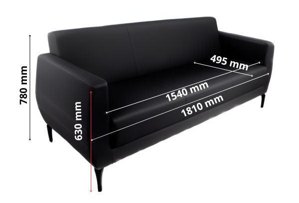 Trivietė sofa Basco