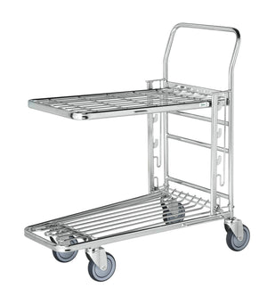 Parduotuvinis vežimėlis KONGAMEK 4202E3B 890 x 520mm 300 kg su stabdžiais
