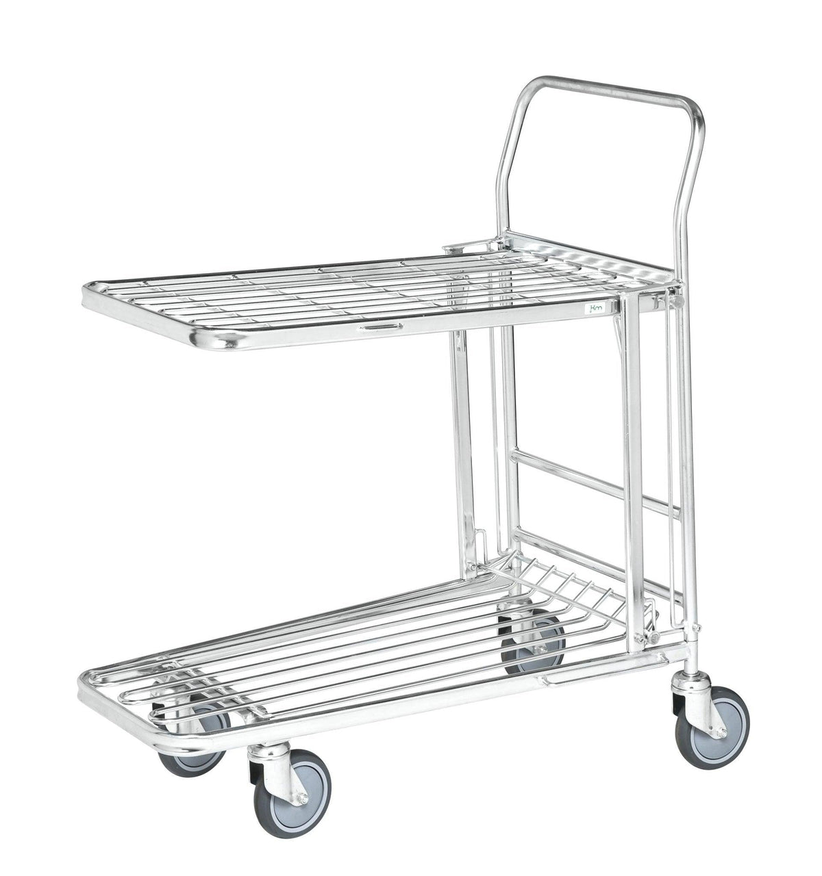 Parduotuvės vežimėlis KONGAMEK 4202EB 860 x 530mm 300 kg su stabdžiais