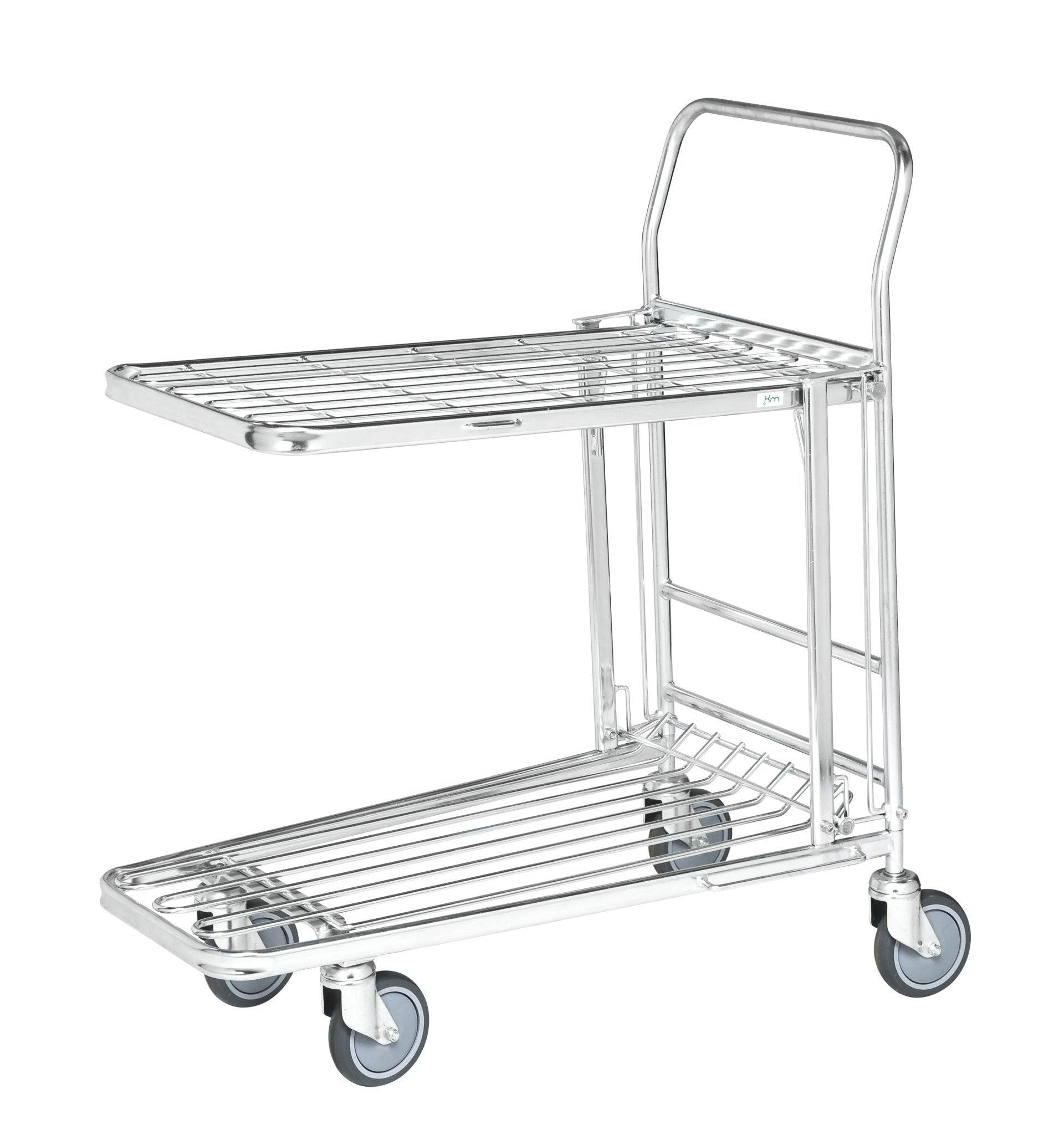 Parduotuvės vežimėlis KONGAMEK 4202EB 860 x 530mm 300 kg su stabdžiais