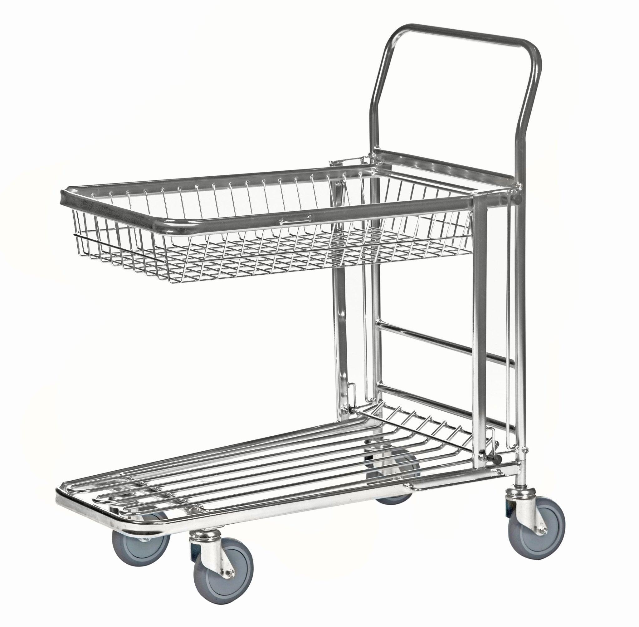 Parduotuvės vežimėlis KONGAMEK 4202K 870 x 530mm 300 kg