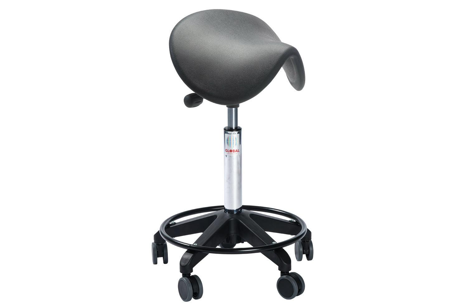 Sedlu krēsls DALTON OCTOPUS, ar riteņiem un regulējamu augstumu 640-830 mm - Ergostock